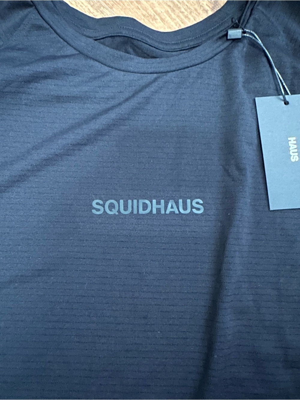 HAUS SQUIDHAUS Men's XL Black Long Sleeve Crew Neck HAUS Lightweight T-Shirt
